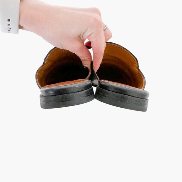 Gucci Princetown Horsebit Loafer Mule EU 37 US 7 Black Leather Buckle Slip On - Picture 6 of 11